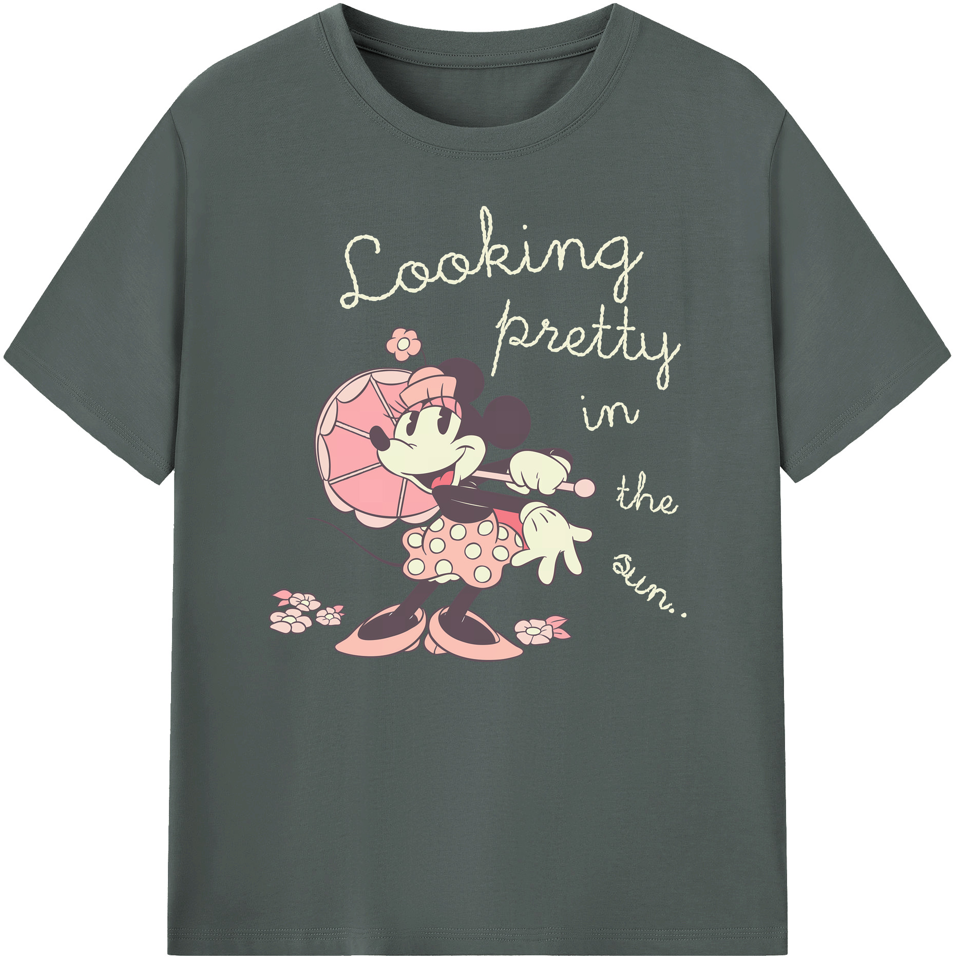 ミッキーマウス Mickey Mouse 綿100％ メンズ半袖Tシャツ｜肌触りやわらか＆通気性